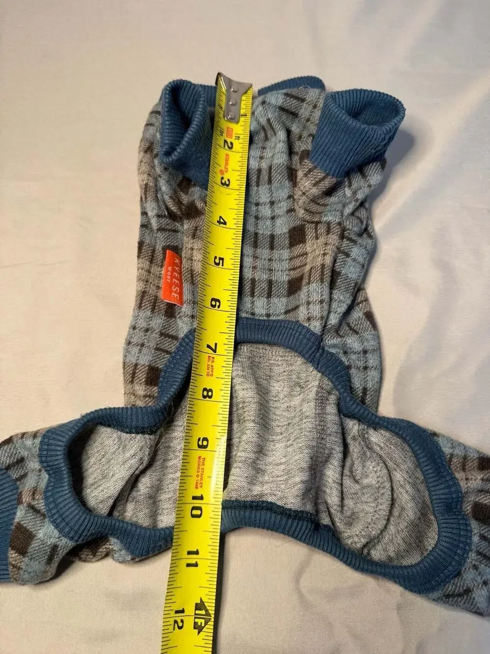 Kyeese Light Blue Plaid Dog Pajamas
